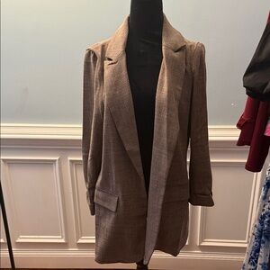Women's Brown Blazer Coat